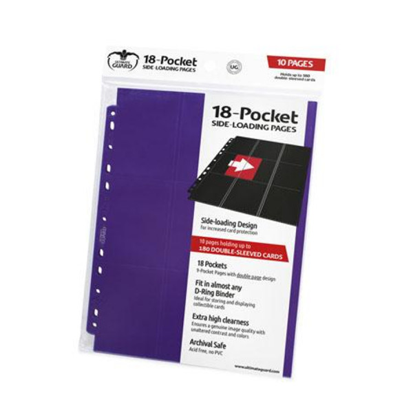 Ultimate Guard: 18-Pocket Pages Side-Loading – Violett (10)