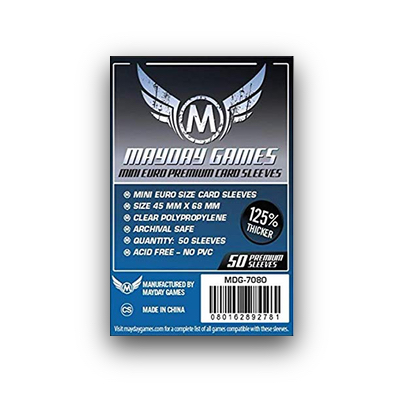 Mayday Games: Sleeves - Mini European "Premium" (45x68) - 50 Stk