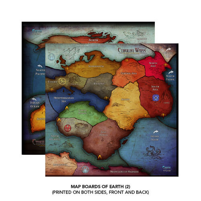 Cthulhu Wars: 6-8 Player Earth Map - EN