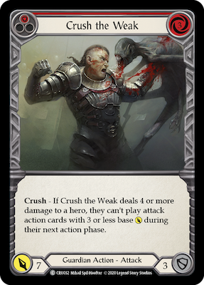 CoW032: Crush the Weak (Red) – (C)