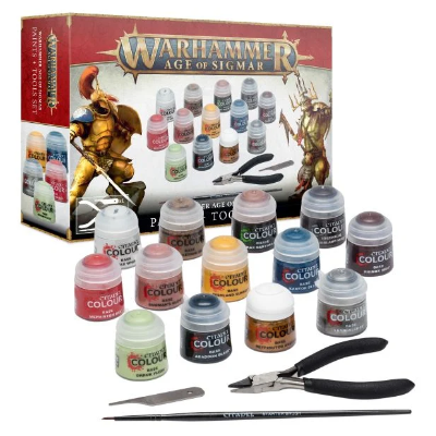 Warhammer AoS: Paints + Tools Set