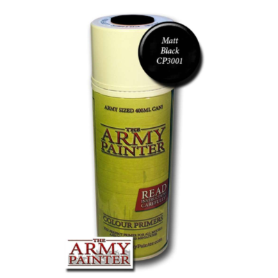 Army Painter: Base Primer – Matt Black Spray (400ml)