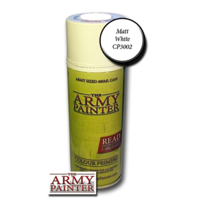 Army Painter: Base Primer – Matt White Spray (400ml)