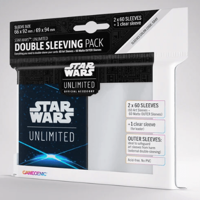 Star Wars Unlimited: Art Sleeves Double Sleeving Pack “Space Blue”  *** PREORDER ***