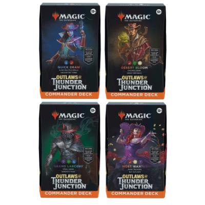 Magic: Outlaws of Thunder Junction – 4x Commander Decks – DE