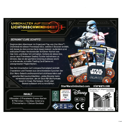 Star Wars Unlimited: Umschalten auf Lichtgeschwindigkeit (Prerelease Box) - DE – Bild 2